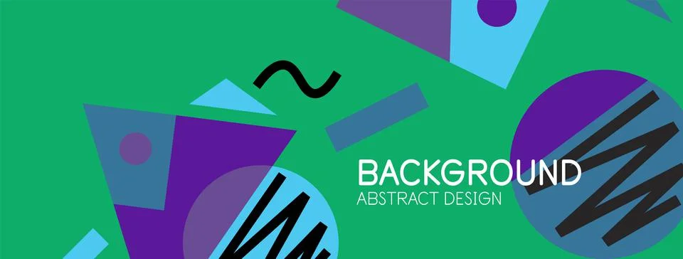Abstract background with blocks, lines, geometric shapes. Techno or business Ilustración de archivo