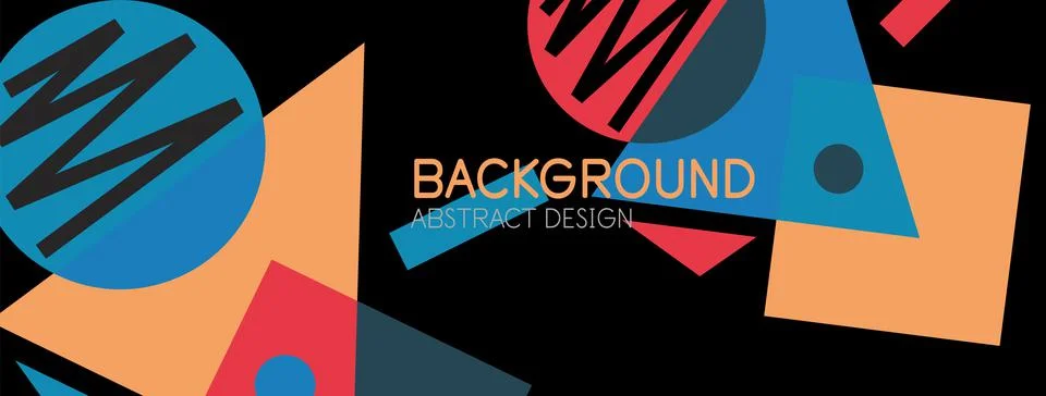 Abstract background with blocks, lines, geometric shapes. Techno or business Ilustración de archivo