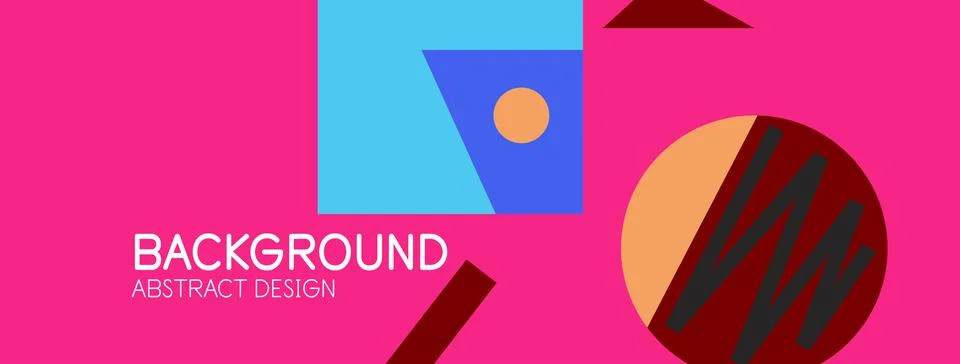 Abstract background with blocks, lines, geometric shapes. Techno or business 스톡 일러스트