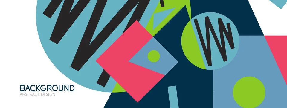 Abstract background with blocks, lines, geometric shapes. Techno or business Ilustración de archivo