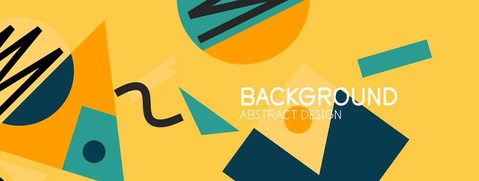 Abstract background with blocks, lines, geometric shapes. Techno or business Ilustración de archivo