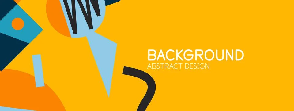 Abstract background with blocks, lines, geometric shapes. Techno or business Ilustración de archivo