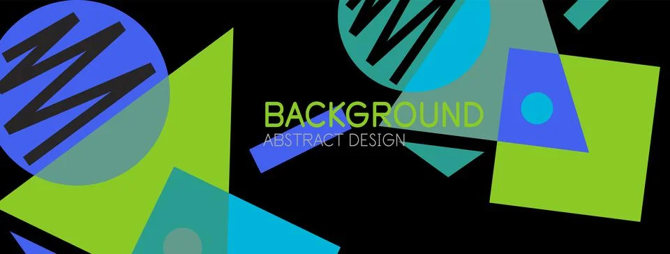 Abstract background with blocks, lines, geometric shapes. Techno or business Ilustración de archivo
