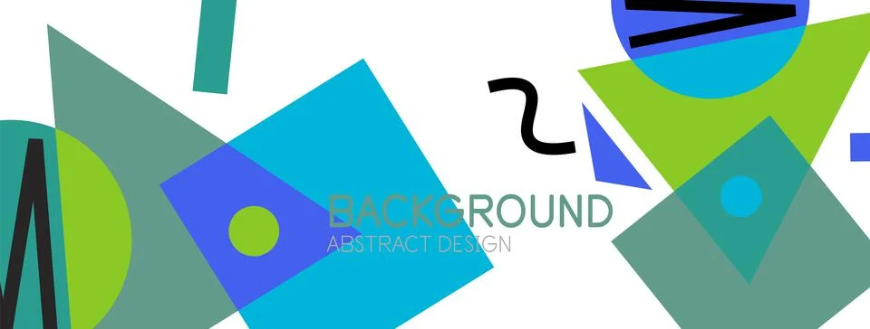 Abstract background with blocks, lines, geometric shapes. Techno or business Ilustración de archivo