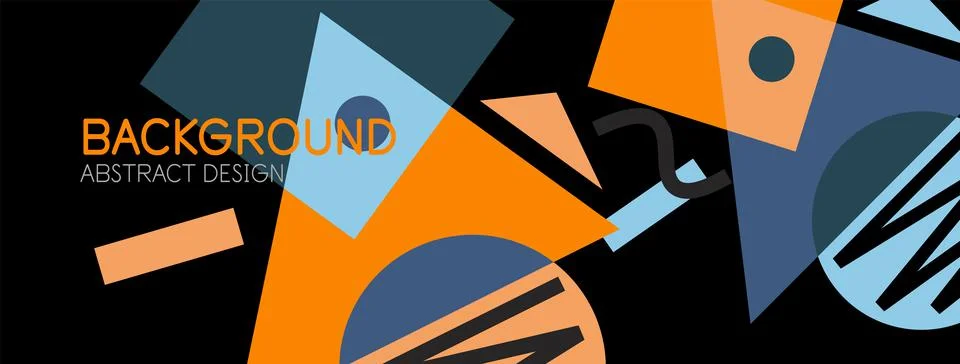 Abstract background with blocks, lines, geometric shapes. Techno or business Ilustración de archivo