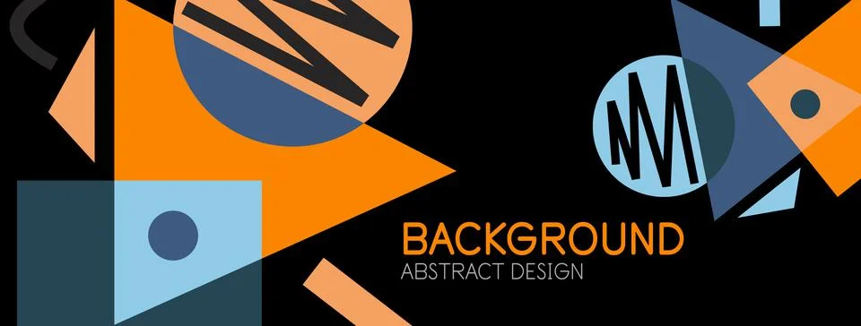 Abstract background with blocks, lines, geometric shapes. Techno or business Stockillustratie