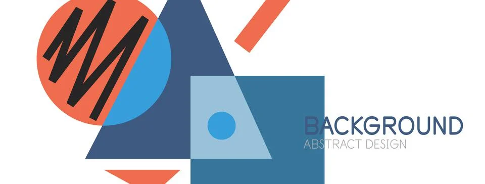 Abstract background with blocks, lines, geometric shapes. Techno or business Ilustración de archivo
