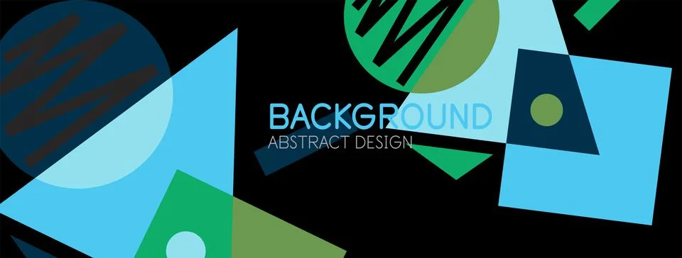 Abstract background with blocks, lines, geometric shapes. Techno or business Ilustración de archivo