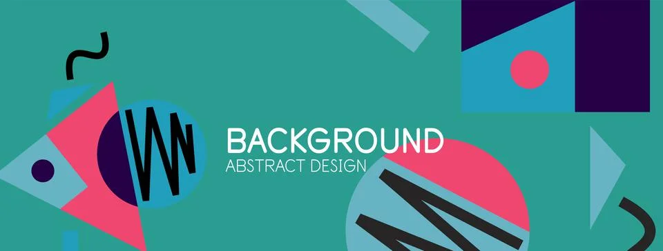 Abstract background with blocks, lines, geometric shapes. Techno or business Ilustración de archivo