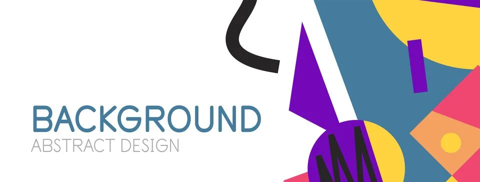 Abstract background with blocks, lines, geometric shapes. Techno or business Stock Illustration