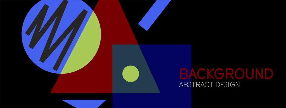 Abstract background with blocks, lines, geometric shapes. Techno or business Stockillustratie