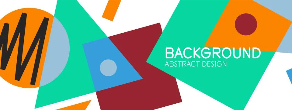 Abstract background with blocks, lines, geometric shapes. Techno or business Ilustración de archivo