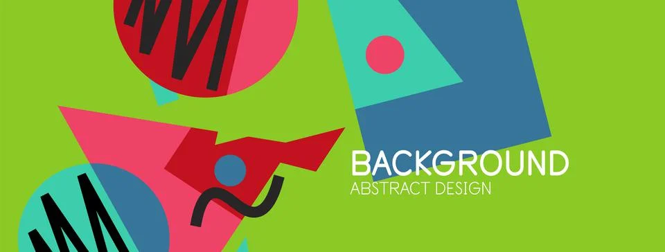 Abstract background with blocks, lines, geometric shapes. Techno or business Ilustración de archivo