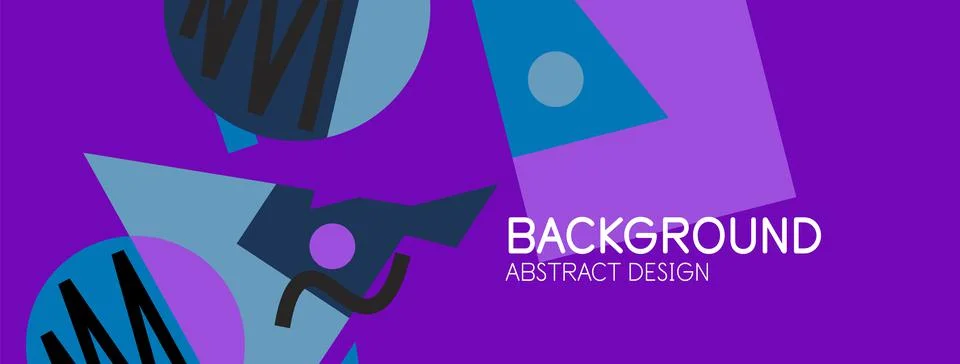 Abstract background with blocks, lines, geometric shapes. Techno or business Ilustración de archivo