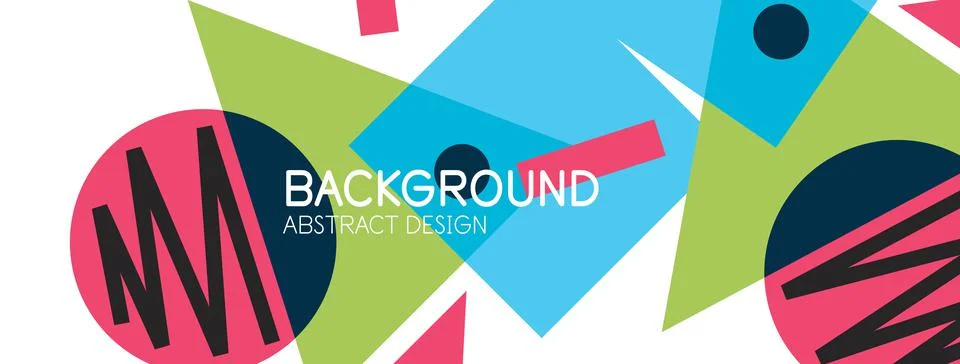 Abstract background with blocks, lines, geometric shapes. Techno or business Ilustración de archivo
