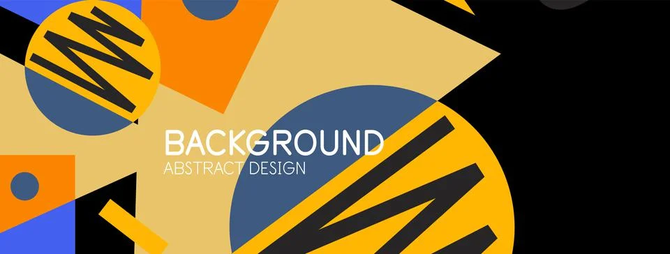 Abstract background with blocks, lines, geometric shapes. Techno or business Ilustración de archivo