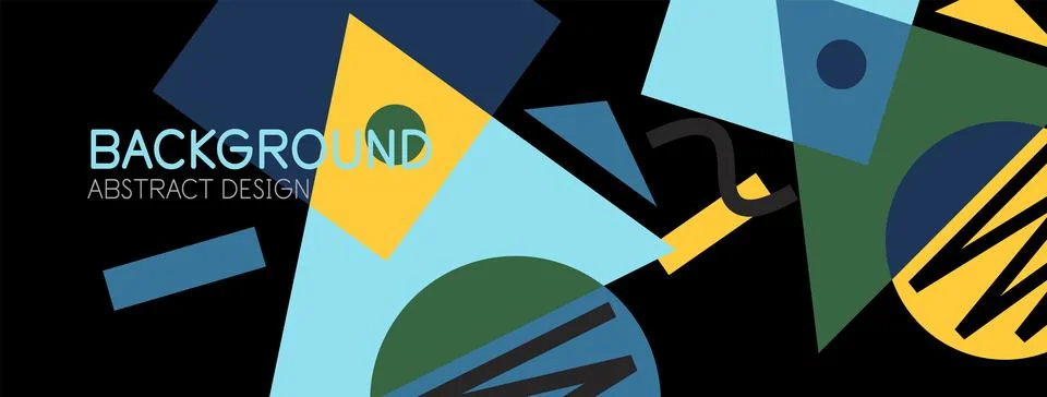 Abstract background with blocks, lines, geometric shapes. Techno or business Ilustración de archivo