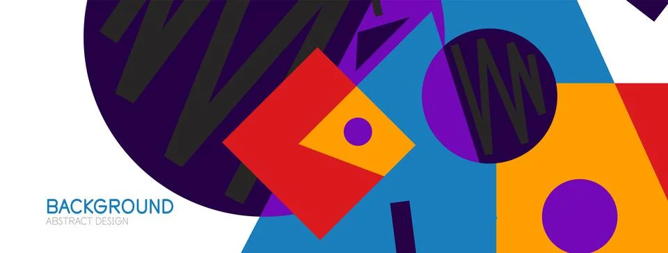Abstract background with blocks, lines, geometric shapes. Techno or business Ilustración de archivo