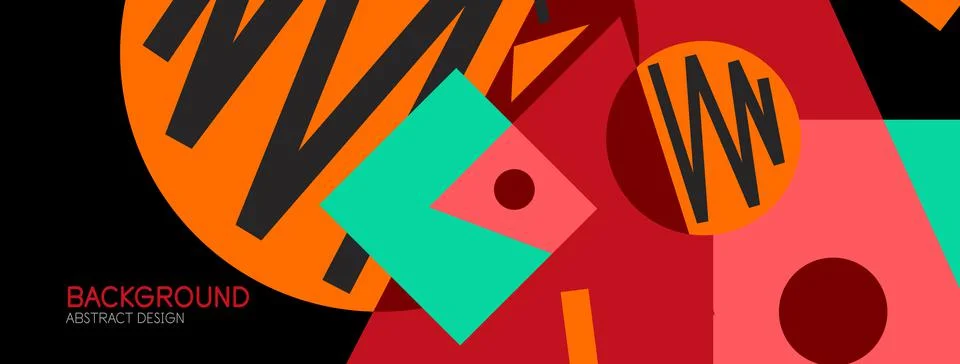 Abstract background with blocks, lines, geometric shapes. Techno or business Stockillustratie