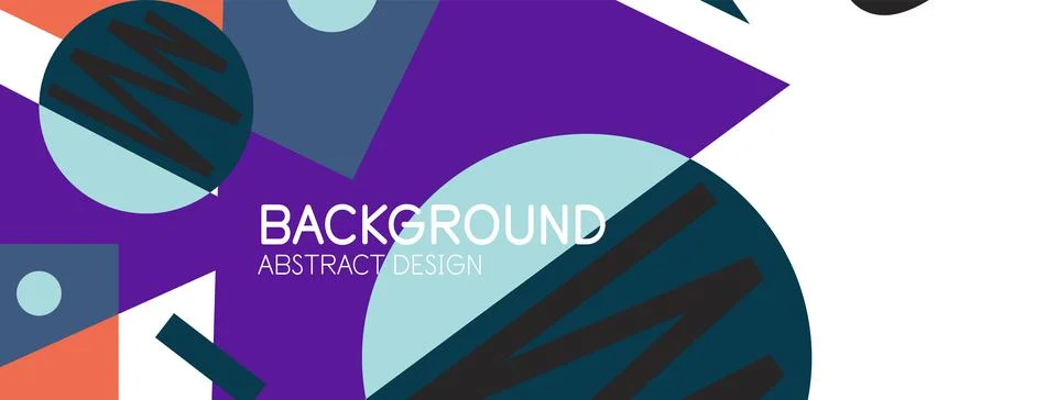 Abstract background with blocks, lines, geometric shapes. Techno or business Ilustración de archivo