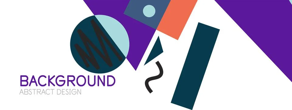 Abstract background with blocks, lines, geometric shapes. Techno or business Ilustración de archivo