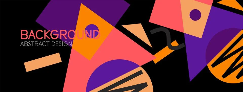 Abstract background with blocks, lines, geometric shapes. Techno or business Ilustración de archivo
