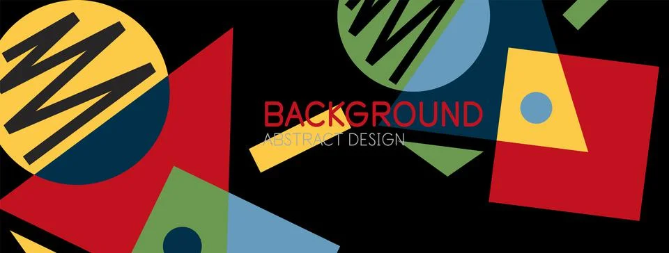 Abstract background with blocks, lines, geometric shapes. Techno or business Ilustración de archivo