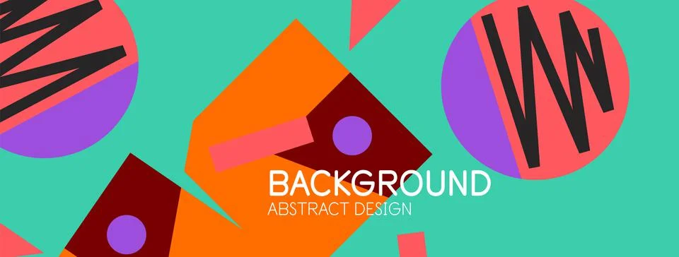 Abstract background with blocks, lines, geometric shapes. Techno or business Ilustración de archivo