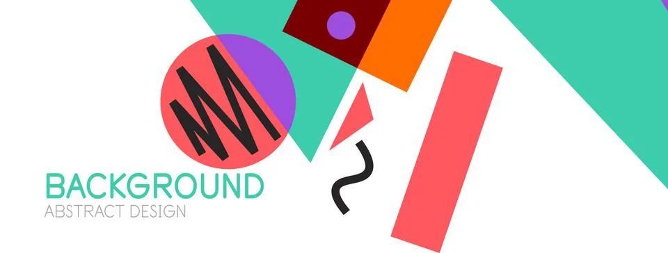 Abstract background with blocks, lines, geometric shapes. Techno or business Ilustración de archivo