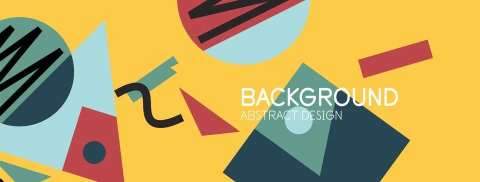 Abstract background with blocks, lines, geometric shapes. Techno or business Ilustración de archivo