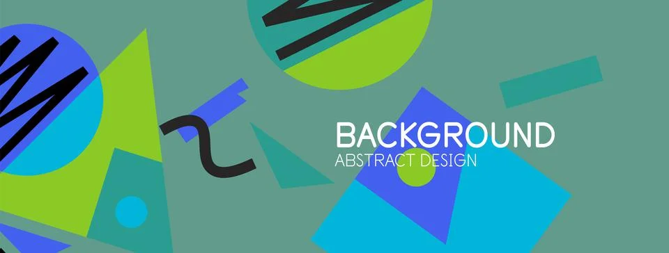 Abstract background with blocks, lines, geometric shapes. Techno or business Ilustración de archivo