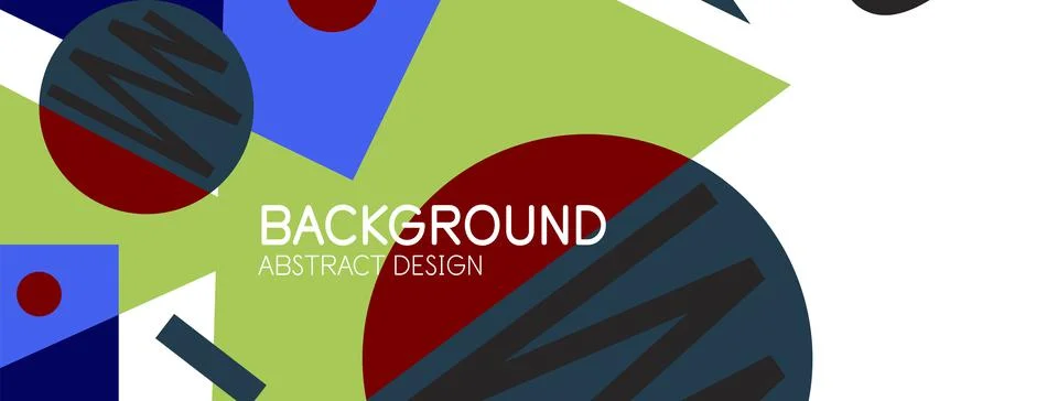 Abstract background with blocks, lines, geometric shapes. Techno or business Ilustración de archivo