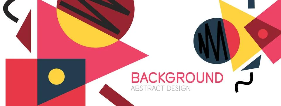 Abstract background with blocks, lines, geometric shapes. Techno or business Ilustración de archivo
