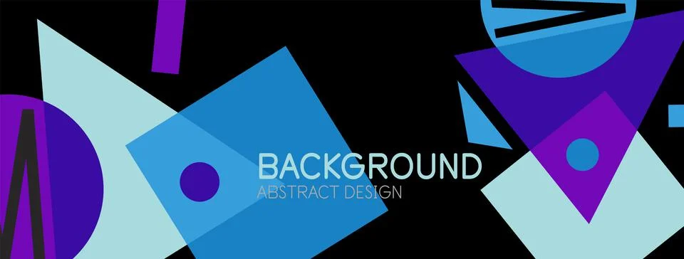 Abstract background with blocks, lines, geometric shapes. Techno or business Ilustración de archivo