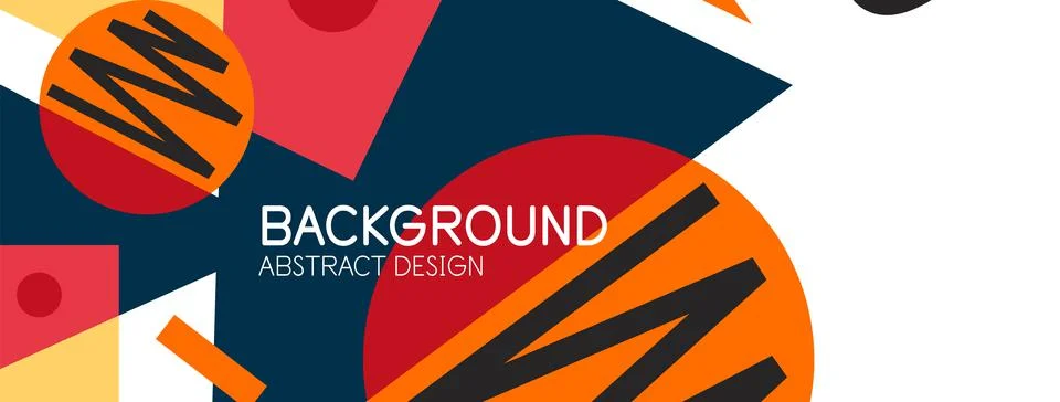 Abstract background with blocks, lines, geometric shapes. Techno or business Illustrazione stock