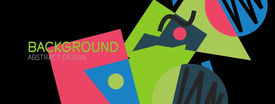 Abstract background with blocks, lines, geometric shapes. Techno or business Ilustración de archivo