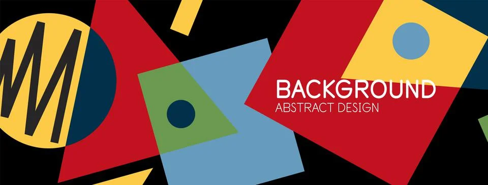 Abstract background with blocks, lines, geometric shapes. Techno or business Ilustración de archivo