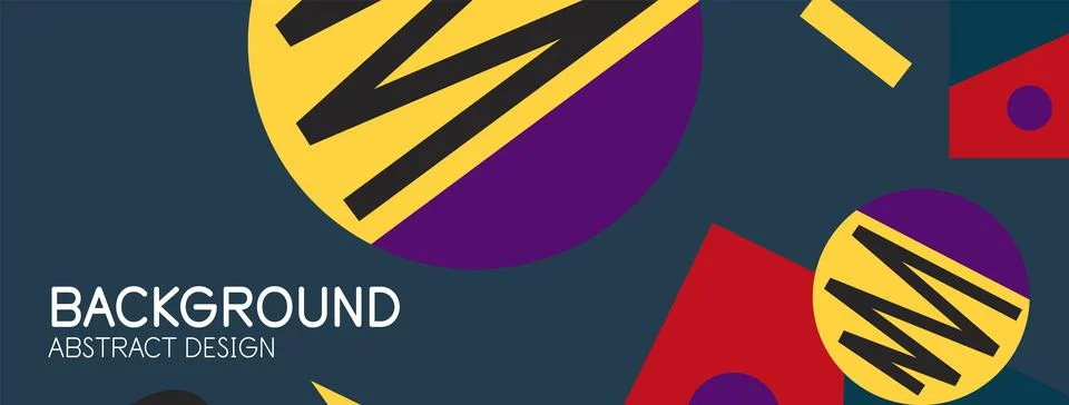Abstract background with blocks, lines, geometric shapes. Techno or business Stock Illustration