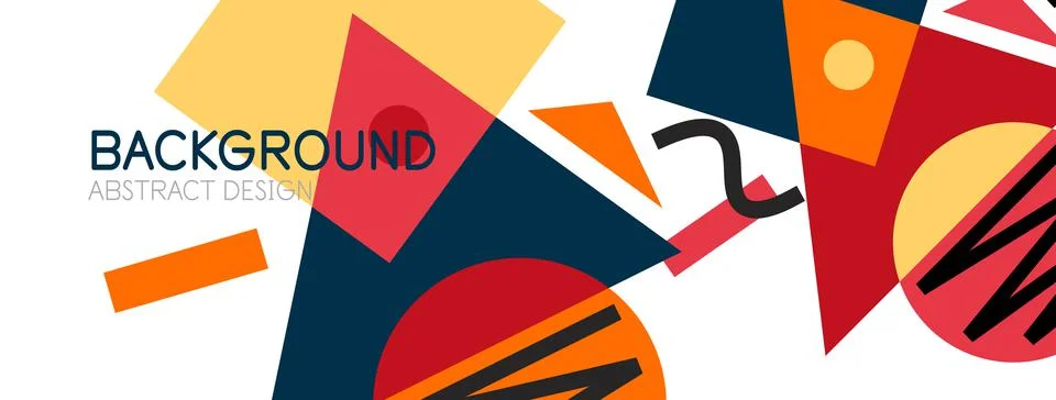 Abstract background with blocks, lines, geometric shapes. Techno or business Ilustración de archivo