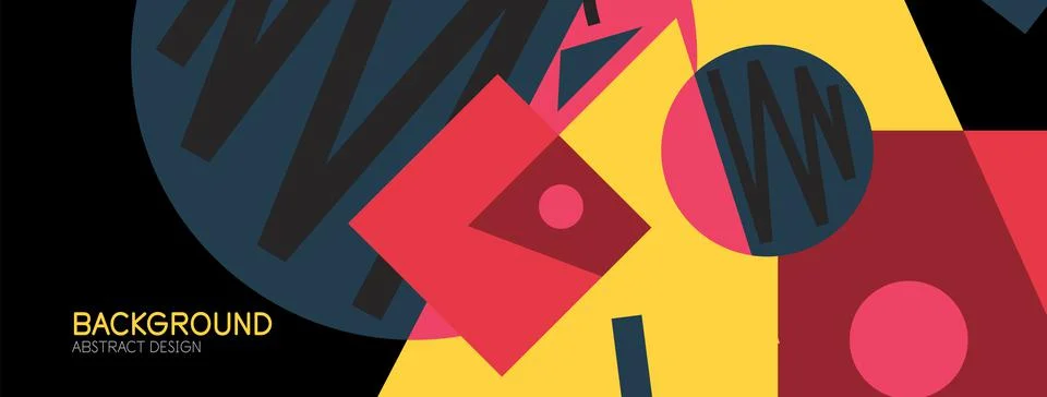 Abstract background with blocks, lines, geometric shapes. Techno or business Ilustración de archivo