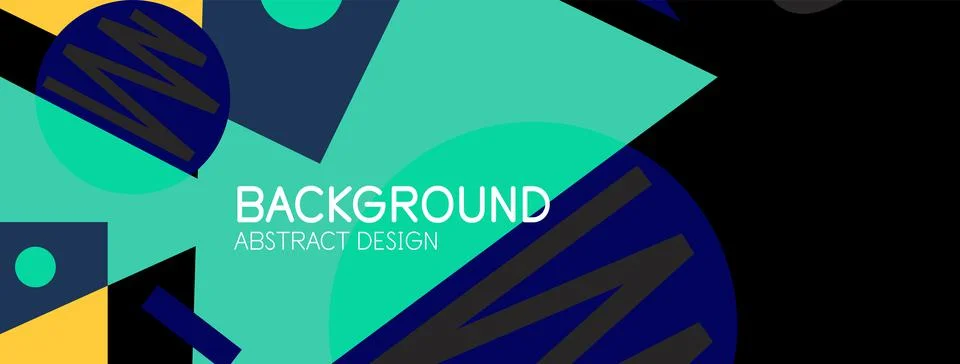Abstract background with blocks, lines, geometric shapes. Techno or business Ilustración de archivo