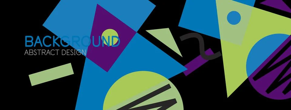 Abstract background with blocks, lines, geometric shapes. Techno or business Ilustración de archivo