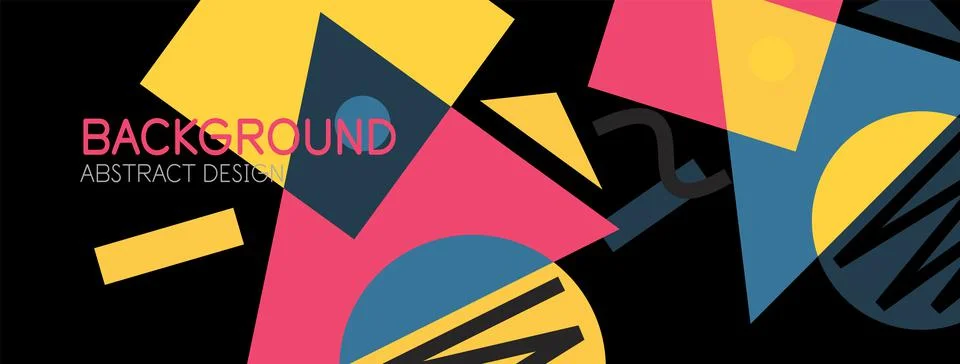 Abstract background with blocks, lines, geometric shapes. Techno or business Ilustración de archivo