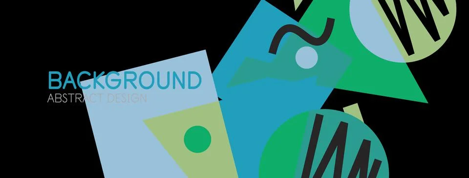 Abstract background with blocks, lines, geometric shapes. Techno or business Ilustración de archivo