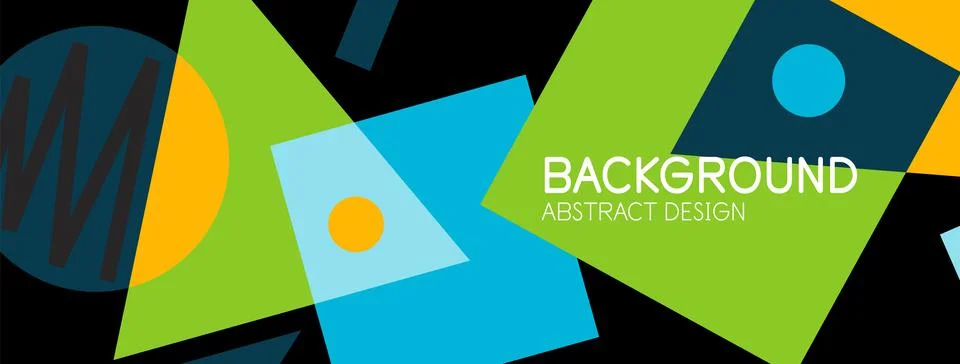 Abstract background with blocks, lines, geometric shapes. Techno or business Ilustración de archivo