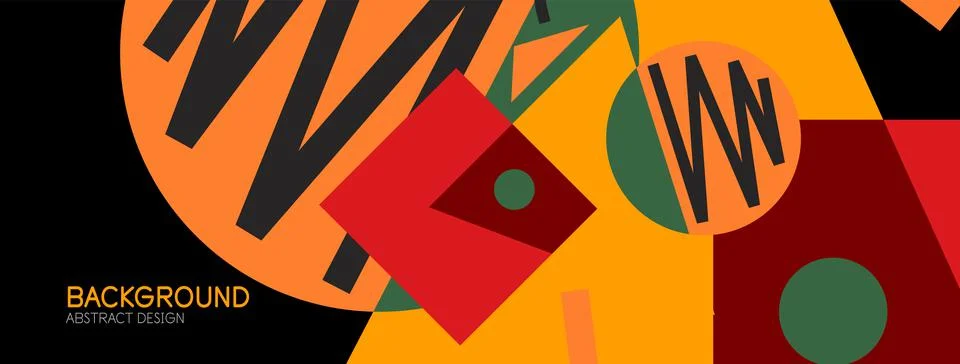 Abstract background with blocks, lines, geometric shapes. Techno or business Ilustración de archivo