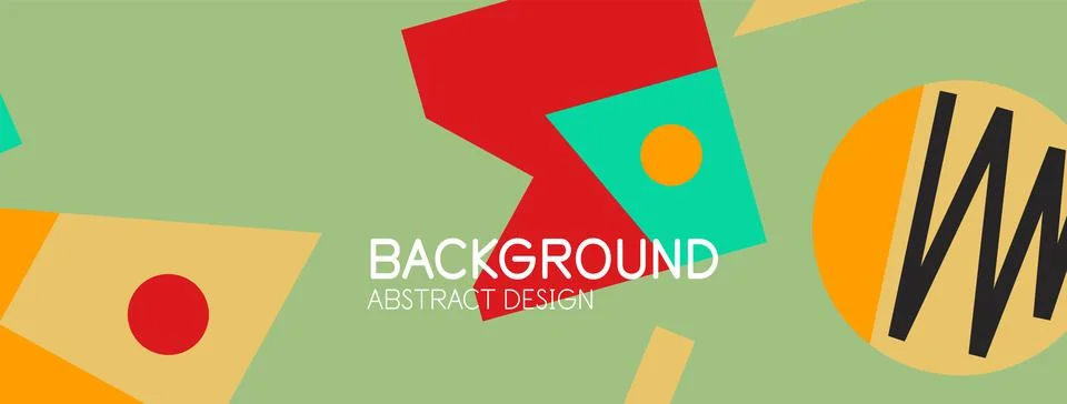 Abstract background with blocks, lines, geometric shapes. Techno or business Stock Illustration