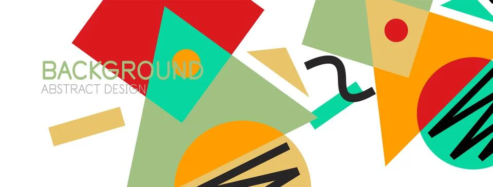 Abstract background with blocks, lines, geometric shapes. Techno or business Ilustración de archivo