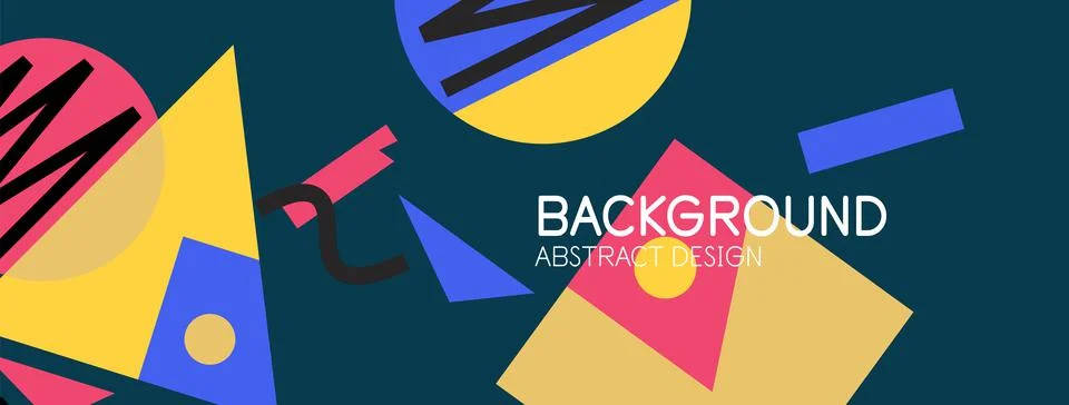 Abstract background with blocks, lines, geometric shapes. Techno or business Ilustración de archivo