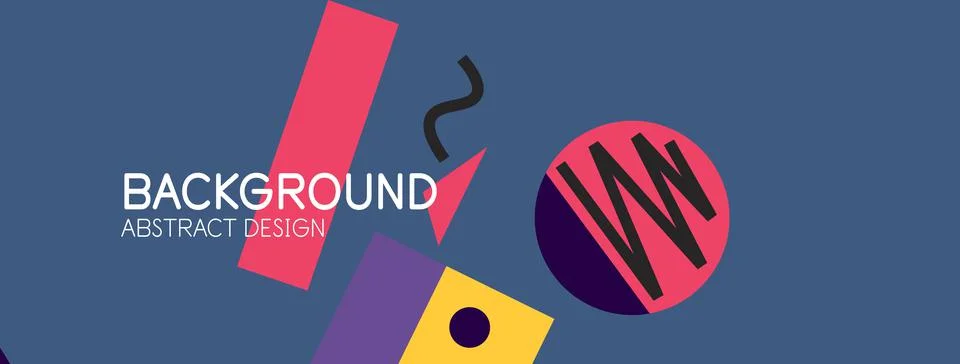 Abstract background with blocks, lines, geometric shapes. Techno or business Ilustración de archivo